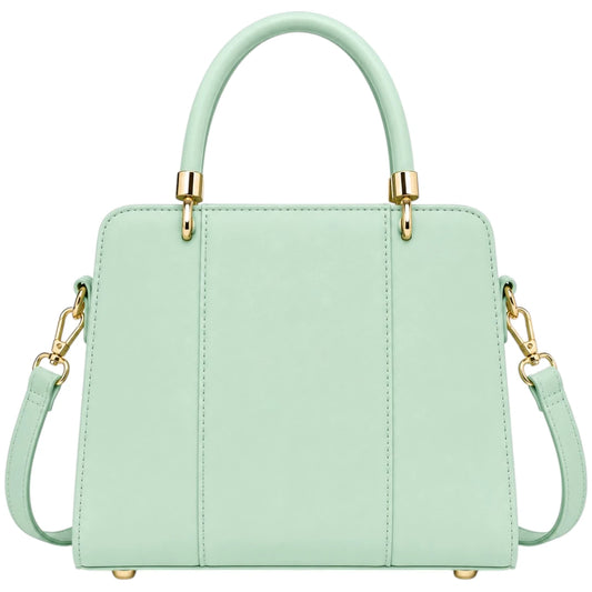 All About Bagzzz Green Structured Satchel Handbag
